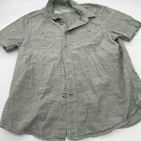 Woolrich Mens Size M Green short sleeve button down shirt - Picture 1 of 4